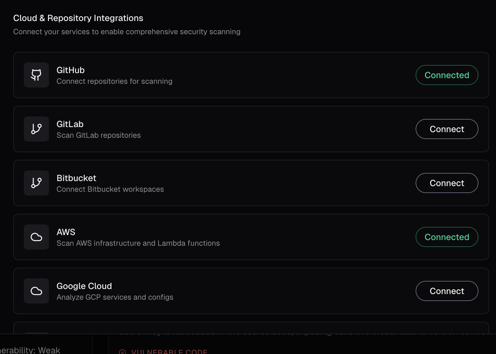 Cloud Infrastructure Scanning